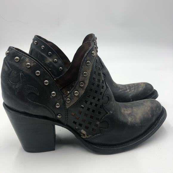 Circle G by Corral Womens Cut Out & Studs Round Toe Ankle Booties Size 8.5 M - Picture 5 of 9